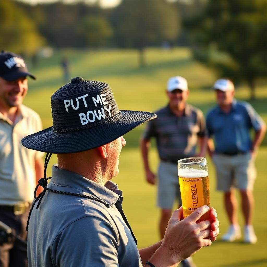 Customers wearing Real N Raw custom golf apparel