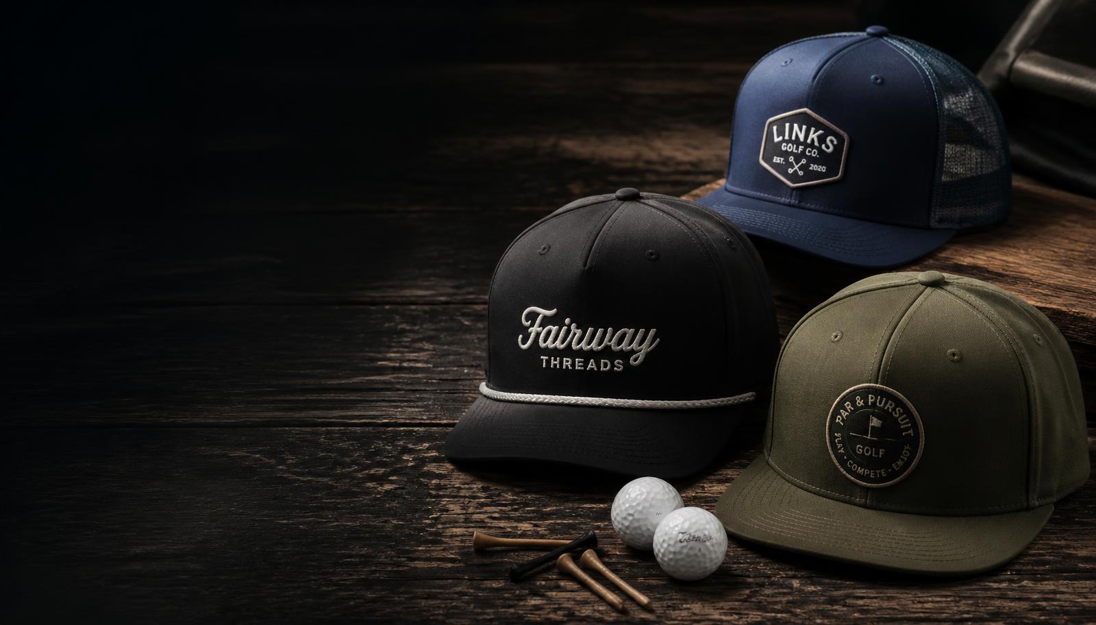 Real N Raw golf hats on sale — rope caps, mesh truckers and snapbacks, 20% off