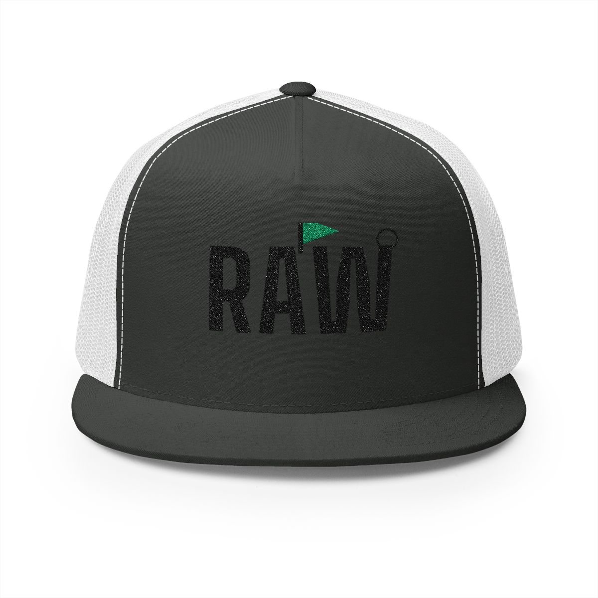 RAW Embroidered Wordmark — Trucker Hat